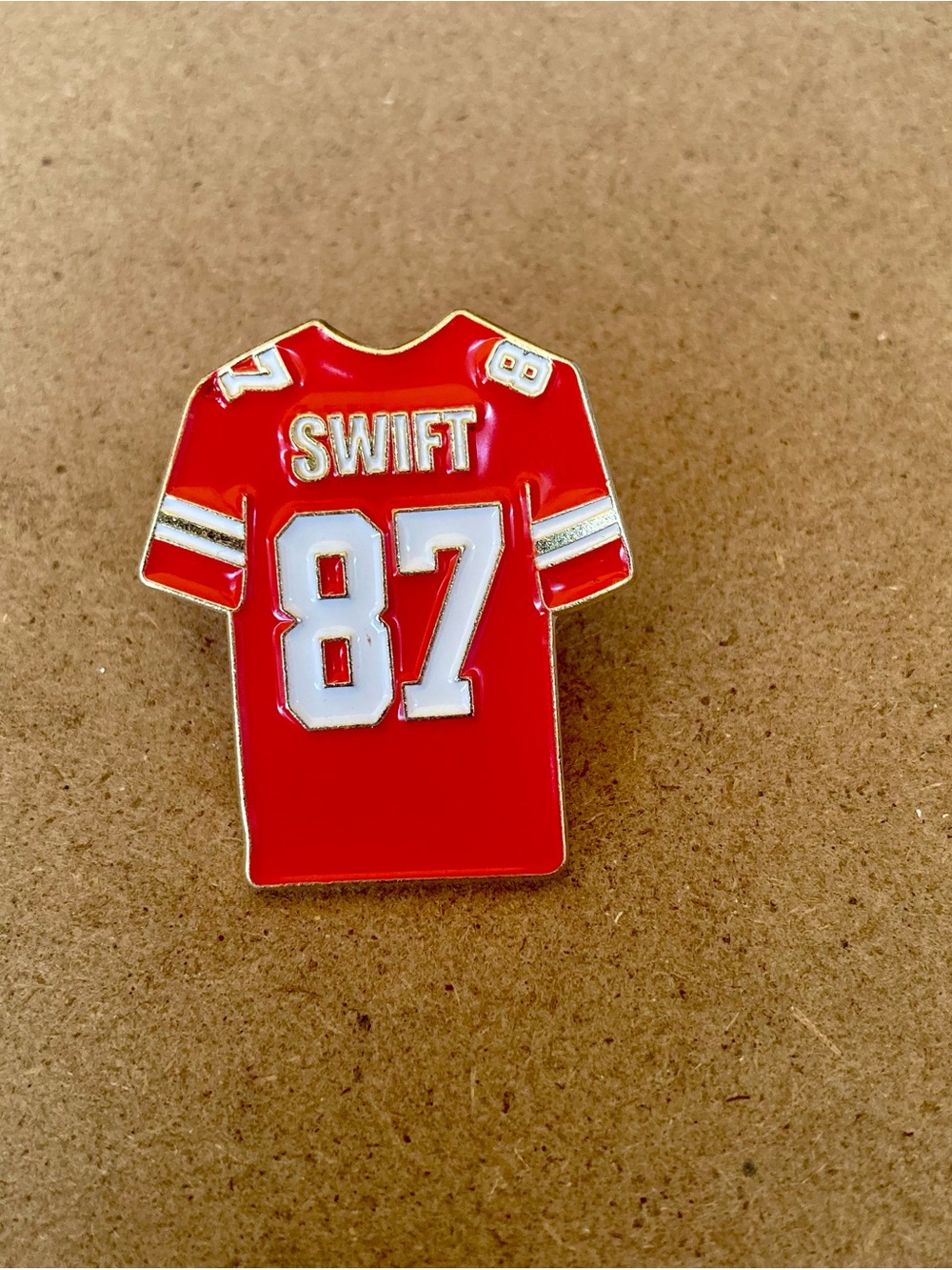 Taylor Swift Red Jersey Number 87 Enamel Pin